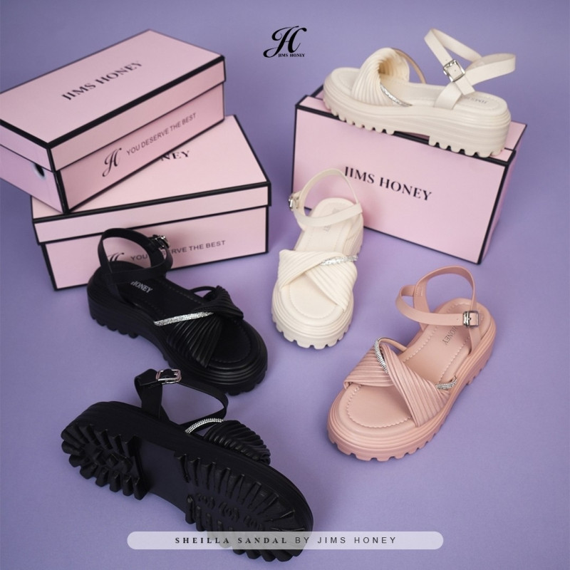 SHEILLA SANDAL JHX-208 (1DUS : 12 PCS) JADE-GOLD