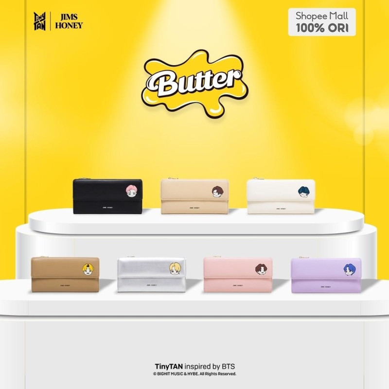 TinyTAN BUTTER WALLET LONG LC-7118 (1DUS: 90)