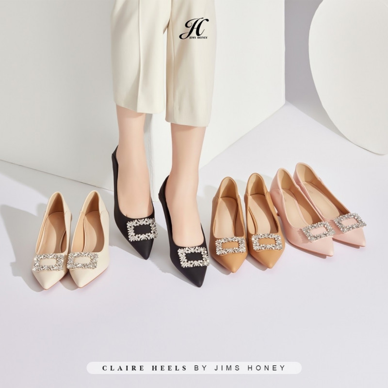 CLAIRE HEELS JHX-101 SILVER-RUBY