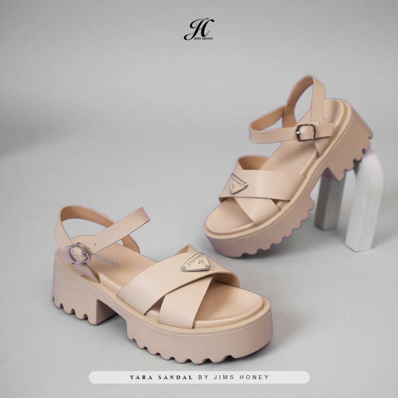 YARA SANDALS JHX 207  (1DUS : 12)SILVER-RUBY